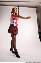 TINA STANDING POSE WITH BASEBALL BAT #2